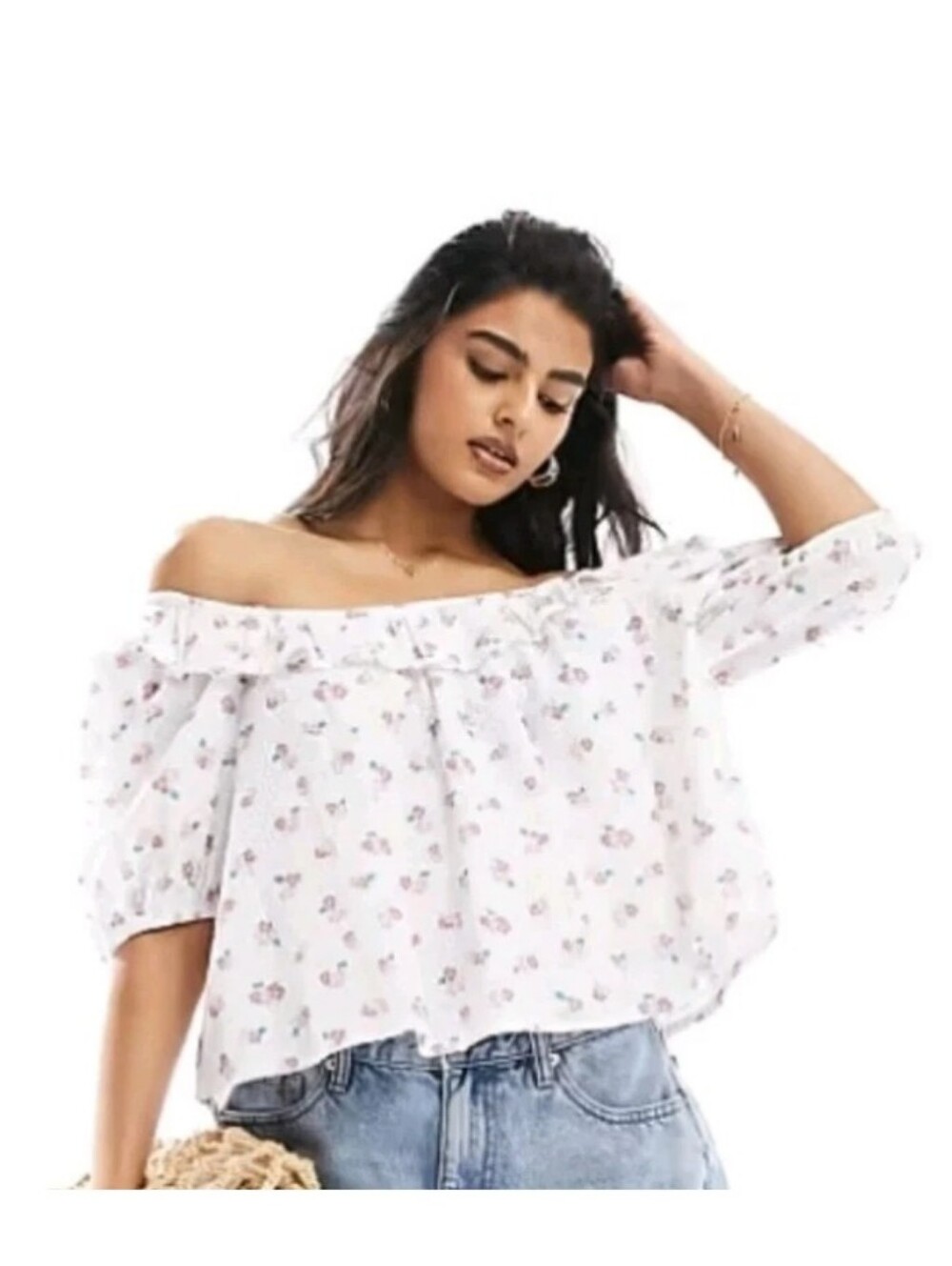 Women's Off The Shoulder Barbour Floral Top
